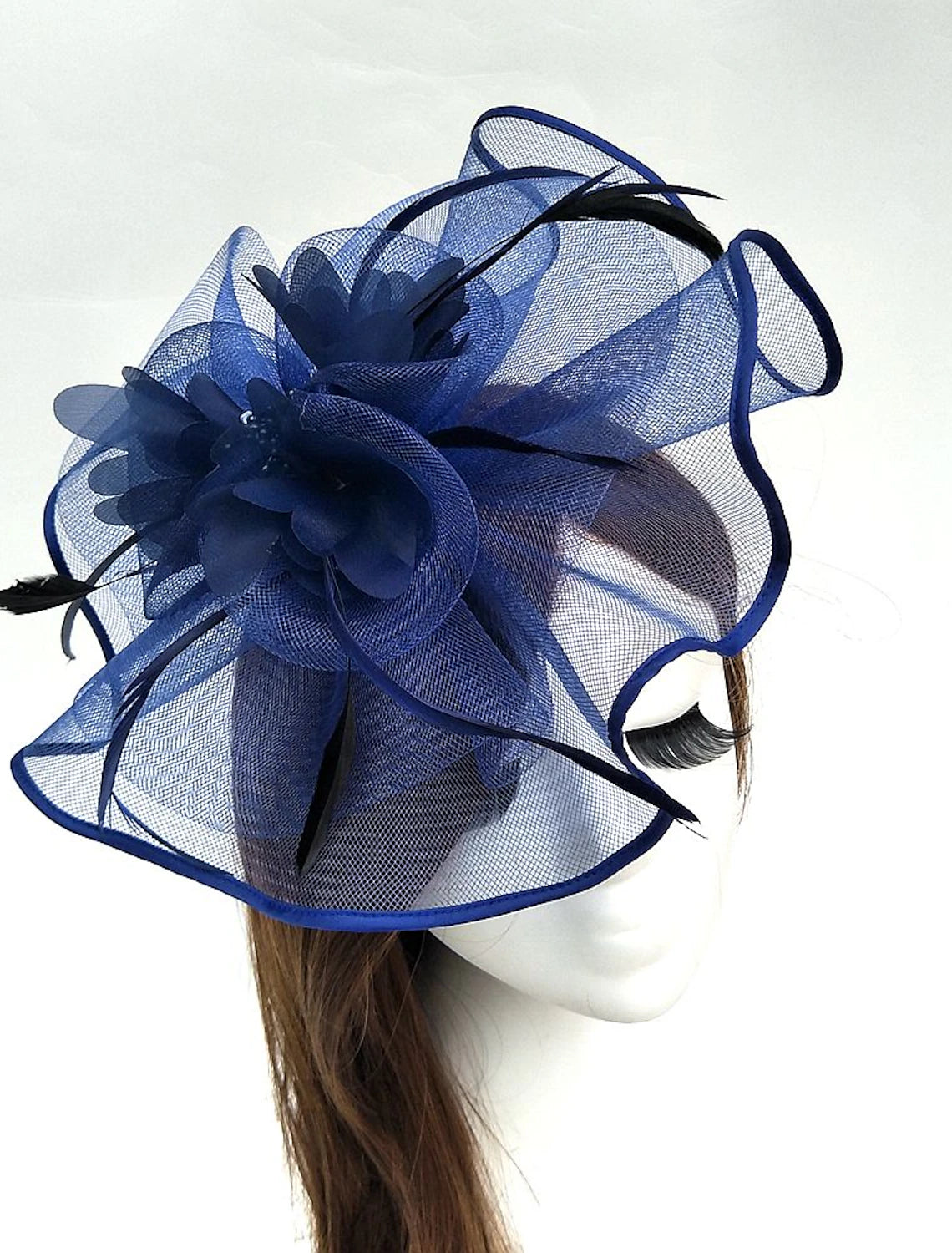 Wholesale Tulle / Feather / Net Kentucky Derby Hat / Fascinators / Hats with 1 Piece Wedding / Special Occasion / Tea Party Headpiece